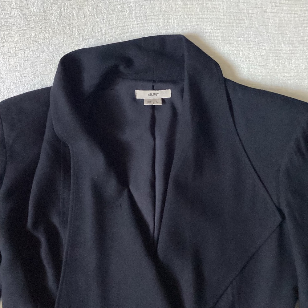 Helmet Lang Cropped Single Button Blazer Womans S… - image 3